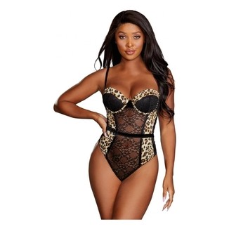 NH BODY TEDDY NEGRO LEOPARDO M