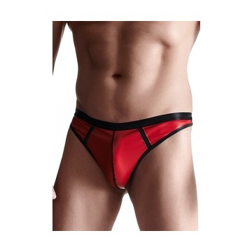 WETLOOK MEN TANGA ROJO XXL