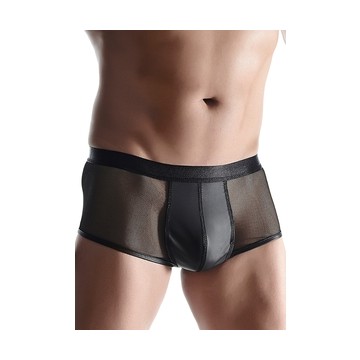 WETLOOK & MESH MEN BOXER...