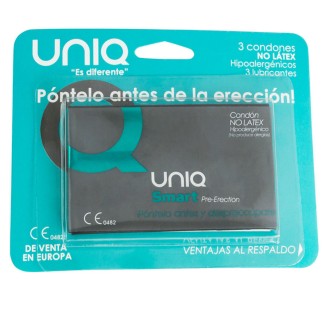 UNIQ SMART PRESERVATIVOS PRE-ERECCIÓN SIN LATEX 3 UDS.