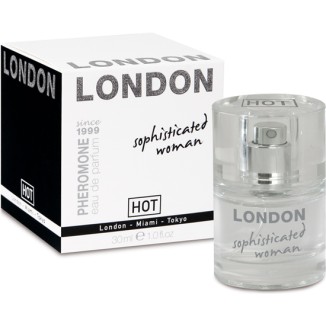 LONDON HOT EAU DE PARFUM CON FEROMONAS PARA LA MUJER SOTISFICADA 30 ML