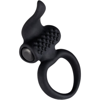 LINGUS ANILLO VIBRADOR CON LENGUA NEGRO