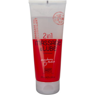 HOT MASSAGE & GLIDE GEL 2IN1 AROMA FRESA 200ML