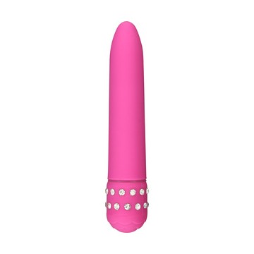 VIBRADOR ROSA CON DIAMANTES