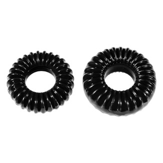 PACK 2 ANILLOS SILICONA ELÁSTICOS NEGRO