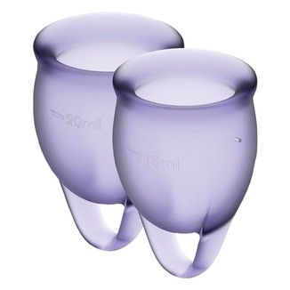 SATISFYER FEEL CONFIDENT COPA MENSTRUAL - MORADO