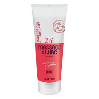 HOT MASSAGE & GLIDE GEL 2IN1 AROMA FRESA 200ML