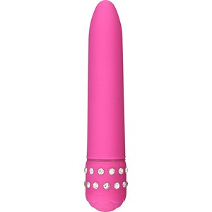 VIBRADOR ROSA CON DIAMANTES