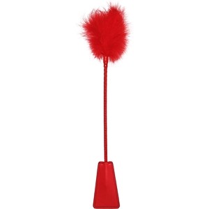 FUSTA CON PLUMA ROJA OUCH!