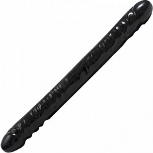 PENE DOBLE NEGRO CON VENAS 45 CM