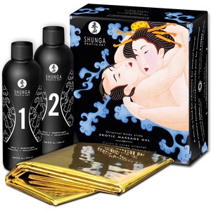 SHUNGA GEL DE MASAJE ORIENTAL CUERPO A CUERPO FRUTAS EXÓTICAS