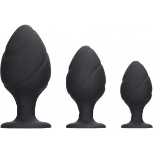 KIT DE PLUGS SILICONA NEGRO