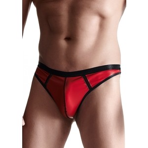 WETLOOK MEN TANGA ROJO XXL