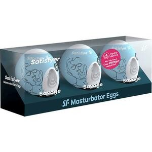 SATISFYER SET 3 HUEVOS MASTURBADORES SAVAGE