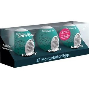 SATISFYER SET 3 HUEVOS MASTURBADORES NAUGHTY
