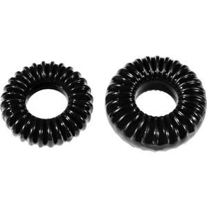 PACK 2 ANILLOS SILICONA ELÁSTICOS NEGRO