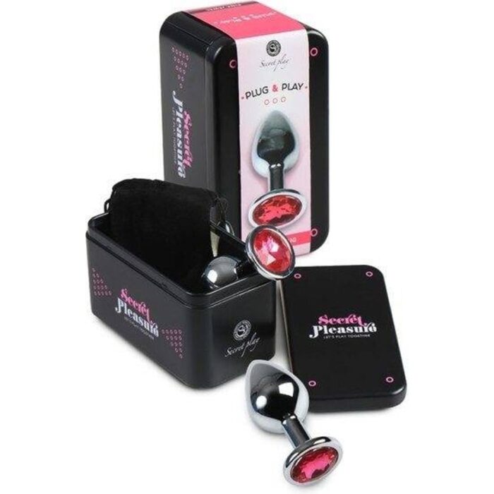 PLUG ANAL METAL PEQUEÑO FUCSIA