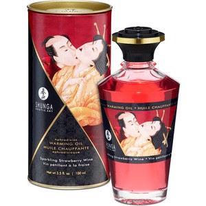 SHUNGA ACEITE EFECTO CALOR FRESAS CON CHAMPÁN 100 ML