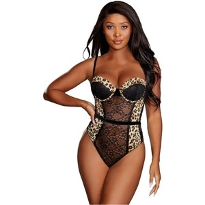 NH BODY TEDDY - NEGRO LEOPARDO L