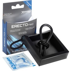 ERECTOMED ANILLO SILICONA REGULABLE NEGRO