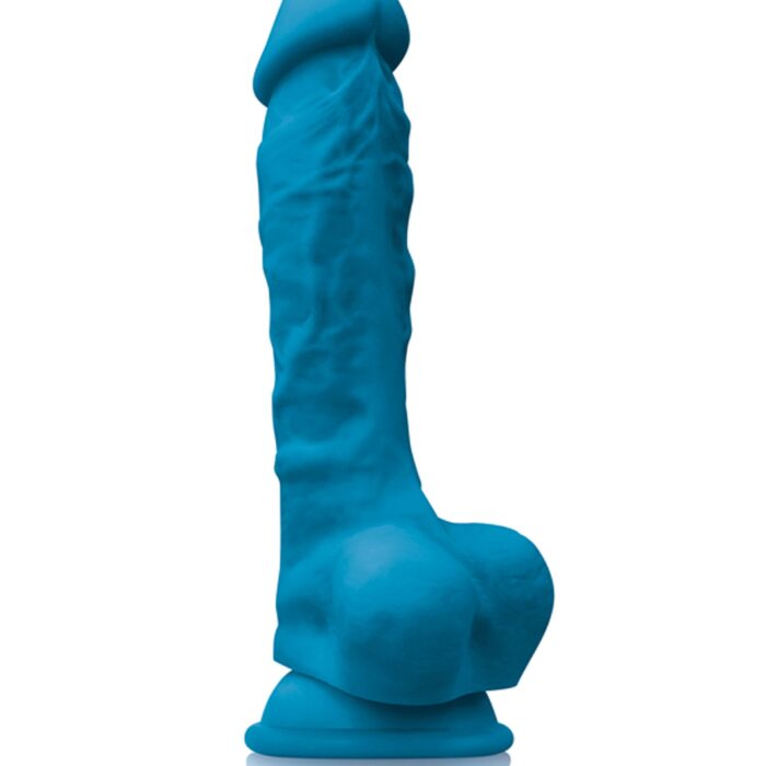 DILDO AZUL CON VENTOSA 22CM