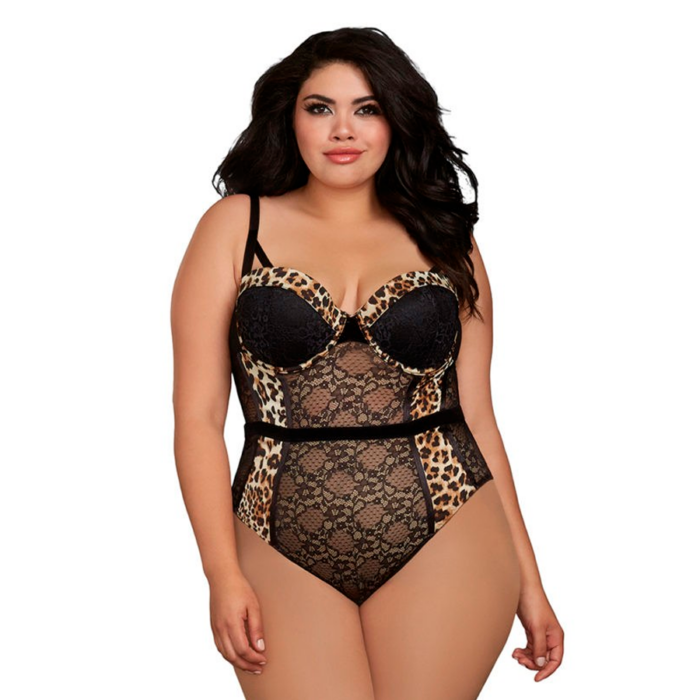 NH Body teddy - negro leopardo 1x