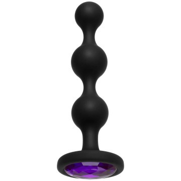 BOOTY BLING PLUG ANAL DE SILICONA CON PERLA ROSA