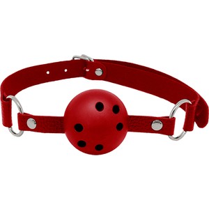 MORDAZA CON BOLA - ROJO